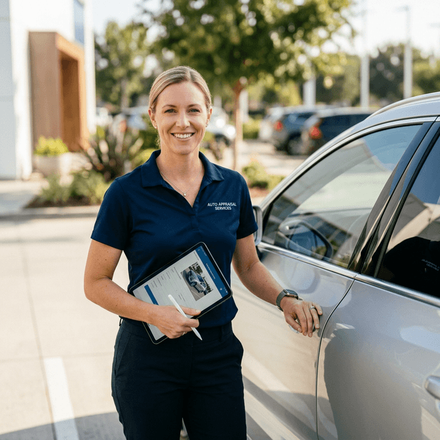 Friendly professional car appraiser from Elite Auto Exchange